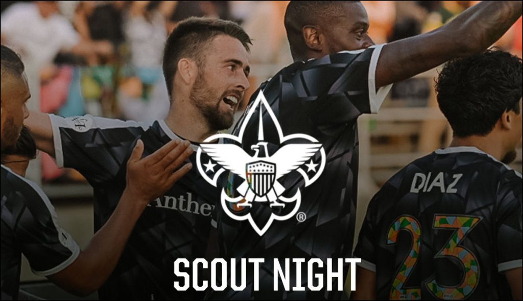 Poster for Oakland Roots soccer team's Scout Night