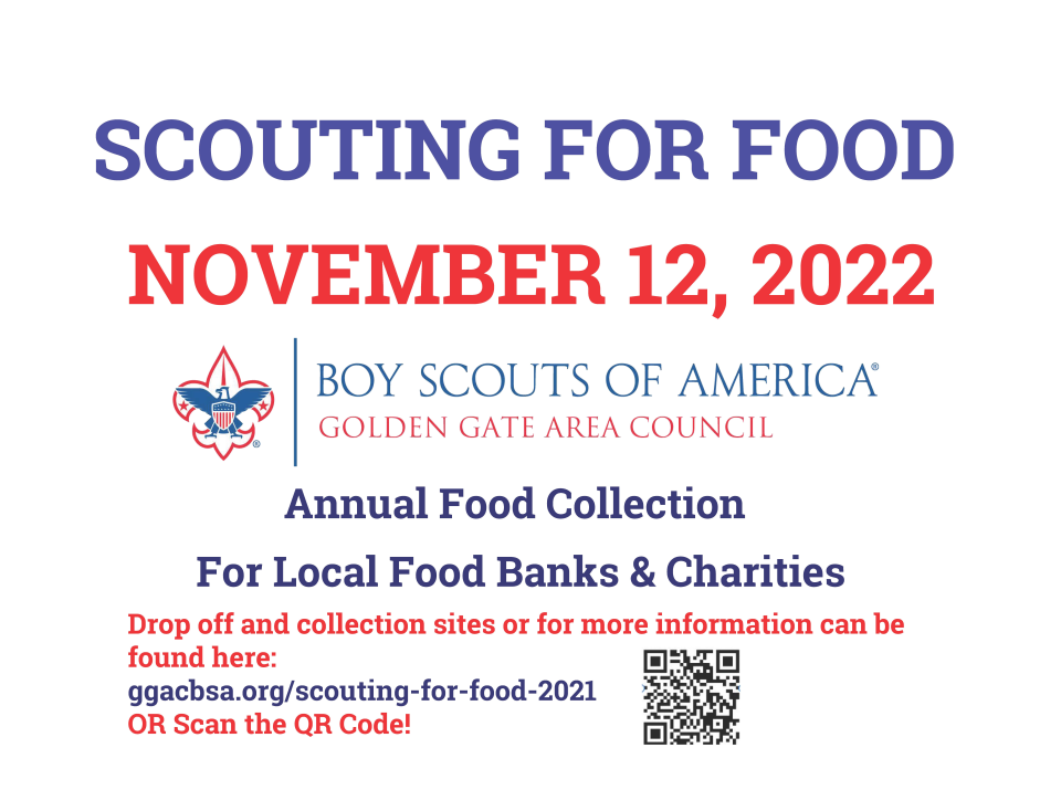 Image announcing GGAC's 2022 Scouting for Food campaign