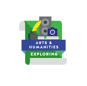 Exploring arts and humanities logo