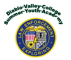 Poster promoting a Summer Youth Academy Law Enforcement class at DVC