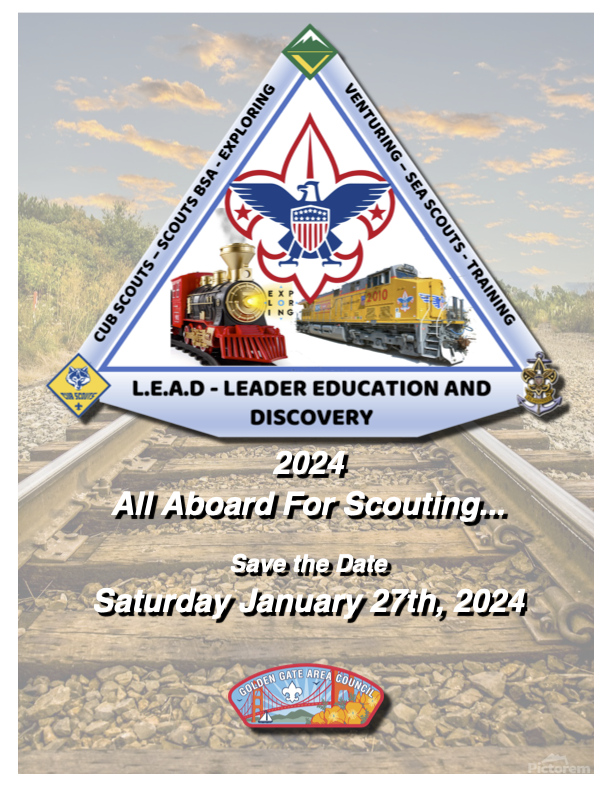 Promotional poster for Leader Education and Training 2024