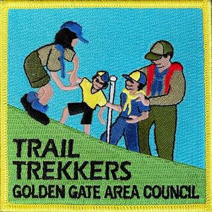 Trail Trekkers patch for Golden Gate Area Council