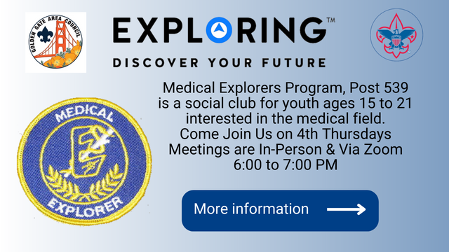 Poster promoting medical explorers program