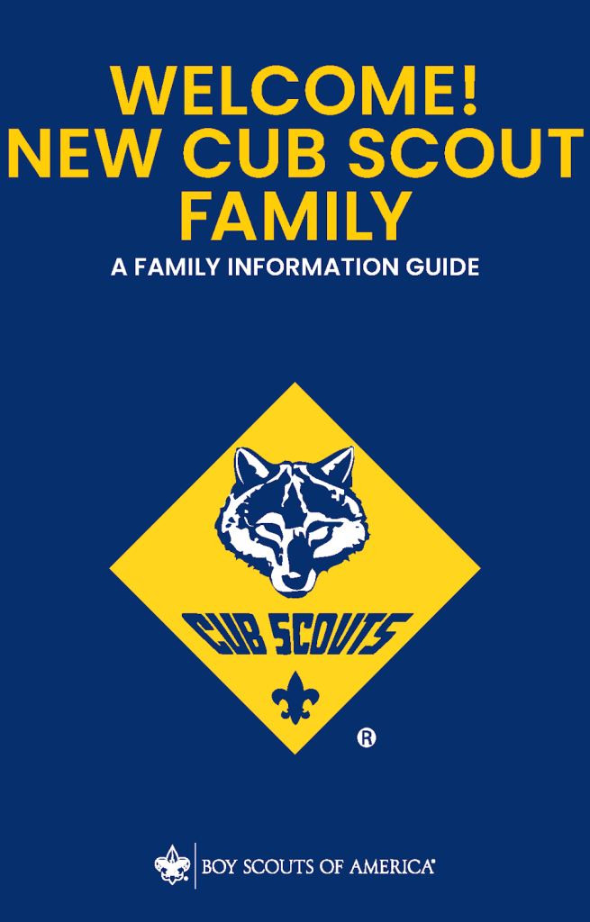 Cover for Welcome new cub scout family