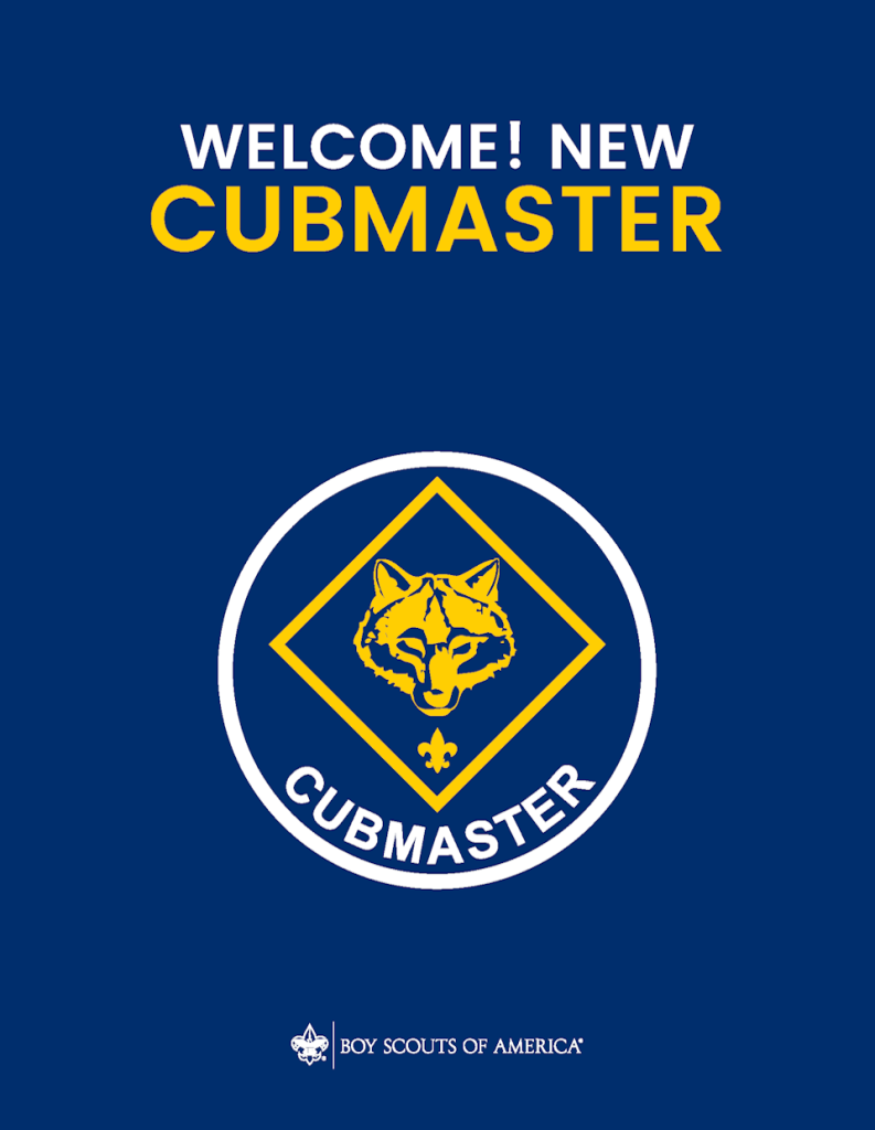 Cover for Welcome new cubmaster booklet