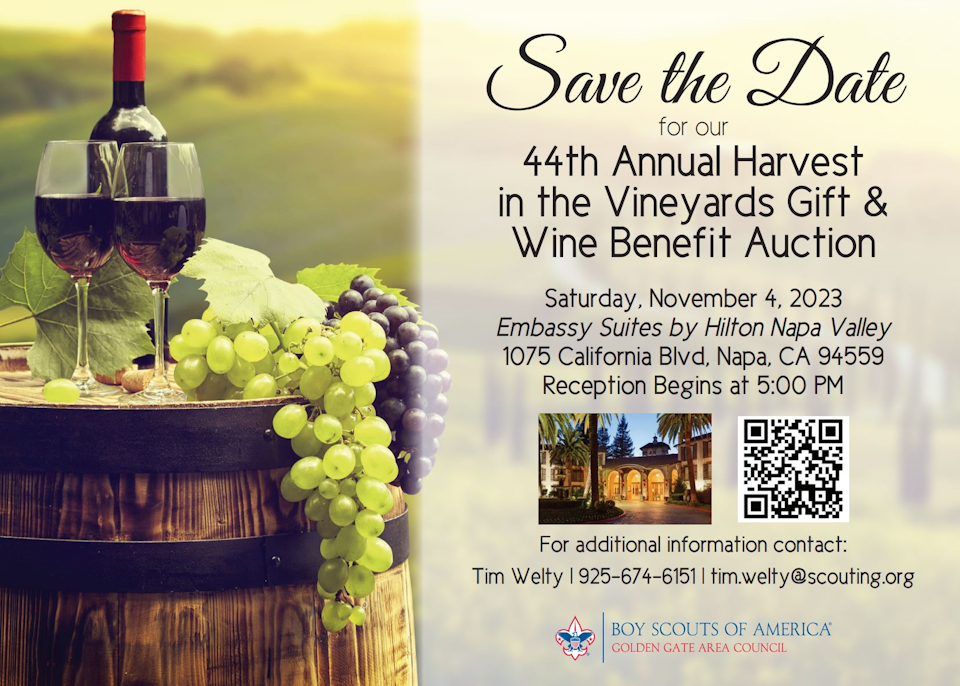Poster for annual harvest in the vineyards event