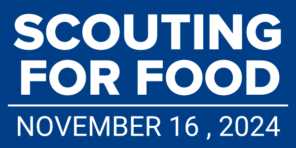 Poster for 2024 Scouting for Food event