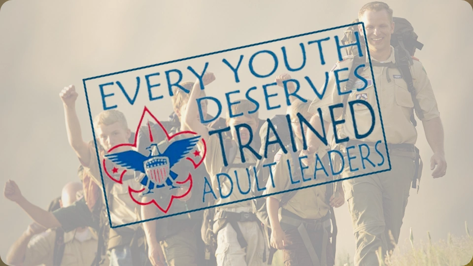 Poster promoting trained youth leaders